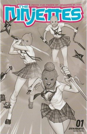 Ninjettes (2nd Series) 1H published by Dynamite with cover art by Leirix