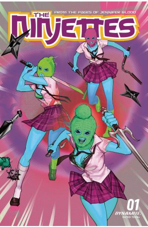 Ninjettes (2nd Series) 1O published by Dynamite with cover art by Leirix