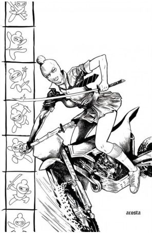 Ninjettes (2nd Series) 1U published by Dynamite with cover art by Dave Acosta