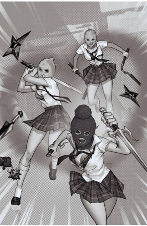 Ninjettes (2nd Series) 1V published by Dynamite with cover art by Leirix
