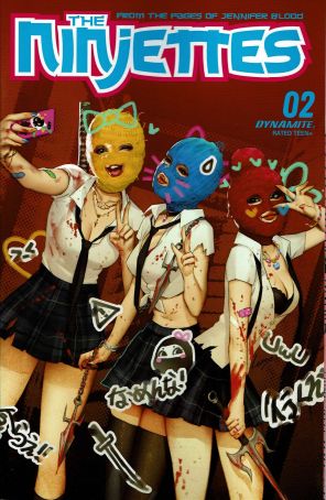 Ninjettes (2nd Series) 2A published by Dynamite with cover art by Leirix