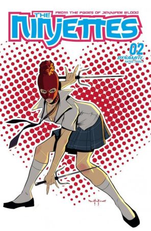 Ninjettes (2nd Series) 2C published by Dynamite with cover art by Pasquale Qualano