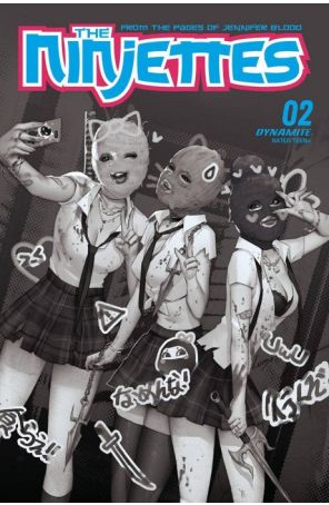Ninjettes (2nd Series) 2E published by Dynamite with cover art by Leirix