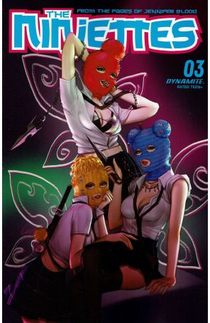 Ninjettes (2nd Series) 3A published by Dynamite with cover art by Leirix