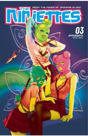 Ninjettes (2nd Series) 3I published by Dynamite with cover art by Leirix