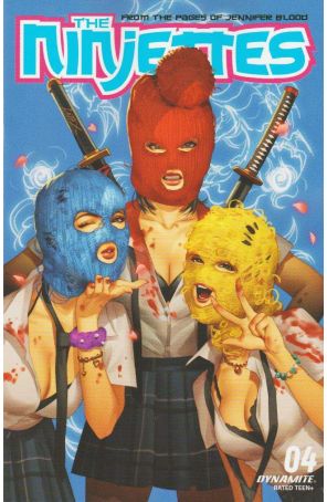 Ninjettes (2nd Series) 4A published by Dynamite with cover art by Leirix