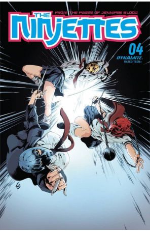 Ninjettes (2nd Series) 4B published by Dynamite with cover art by Jonathan Lau