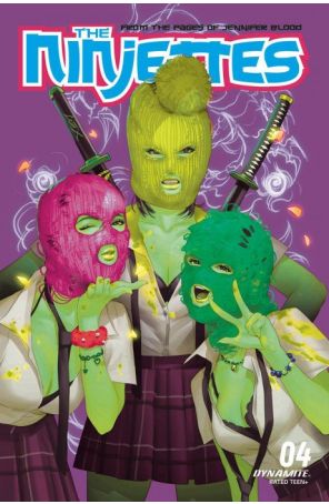 Ninjettes (2nd Series) 4J published by Dynamite with cover art by Leirix
