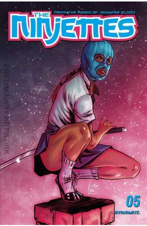 Ninjettes (2nd Series) 5C published by Dynamite with cover art by Vincenzo Federici
