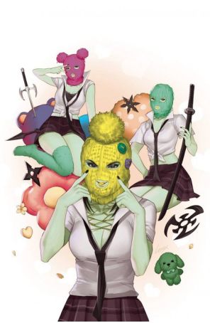 Ninjettes (2nd Series) 5K published by Dynamite with cover art by Leirix