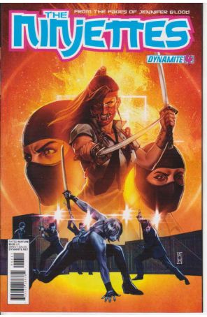 The Ninjettes 4A published by Dynamite with cover art by Admira Wijaya