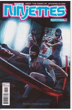 The Ninjettes 5A published by Dynamite with cover art by Admira Wijaya