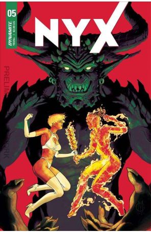 Nyx (Dynamite) 5D published by Dynamite with cover art by Giuseppe Matteoni