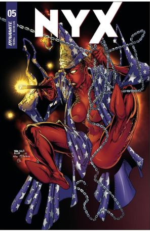 Nyx (Dynamite) 5J published by Dynamite with cover art by Jamie Biggs