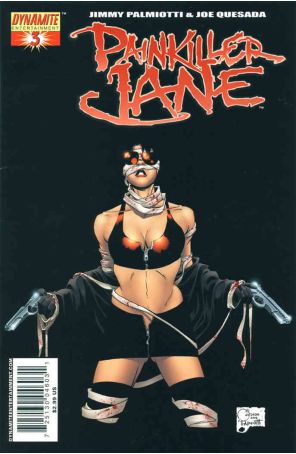 Painkiller Jane (Dynamite) 3A published by Dynamite with cover art by Joe Quesada