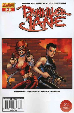 Painkiller Jane (Vol. 2) 3A published by Dynamite with cover art by Amanda Conner