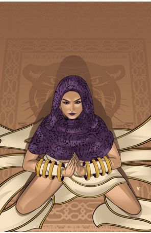 Pantha (2nd Series) 4Q published by Dynamite with cover art by Vincent Aseo
