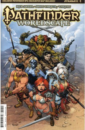 Pathfinder: Worldscape 1A published by Dynamite with cover art by Reilly Brown