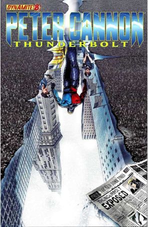 Peter Cannon: Thunderbolt (2nd Series) 8B published by Dynamite with cover art by Jonathan Lau