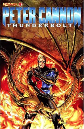 Peter Cannon: Thunderbolt (2nd Series) 9B published by Dynamite with cover art by Jonathan Lau