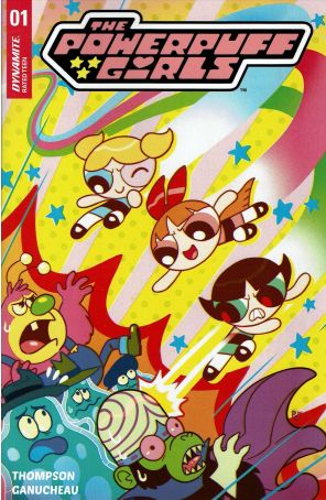Powerpuff Girls (Dynamite) 1A published by Dynamite with cover art by Paulina Ganucheau