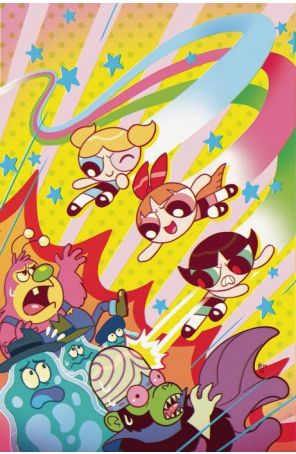 Powerpuff Girls (Dynamite) 1Q published by Dynamite with cover art by Paulina Ganucheau
