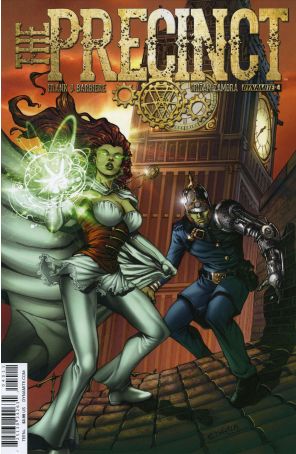 The Precinct 4A published by Dynamite with cover art by Sergio Davila