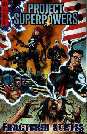Project Superpowers Fractured States 1A published by Dynamite with cover art by Michael Rooth