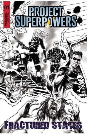 Project Superpowers Fractured States 1H published by Dynamite with cover art by Michael Rooth