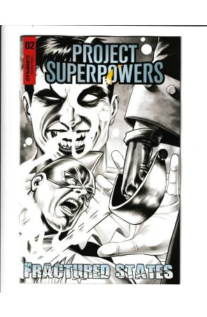 Project Superpowers Fractured States 2G published by Dynamite with cover art by Michael Rooth