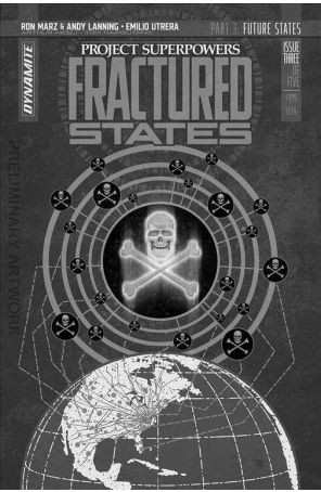 Project Superpowers Fractured States 3F published by Dynamite with cover art by Rus Wooton