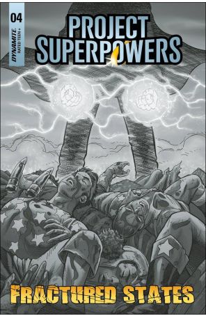 Project Superpowers Fractured States 4G published by Dynamite with cover art by Scott Kolins