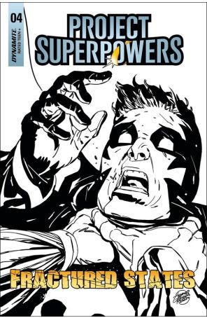Project Superpowers Fractured States 4M published by Dynamite with cover art by Geraldo Borges