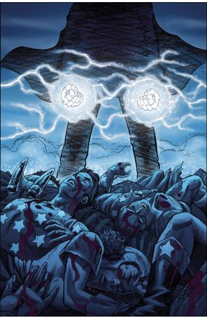 Project Superpowers Fractured States 4P published by Dynamite with cover art by Scott Kolins