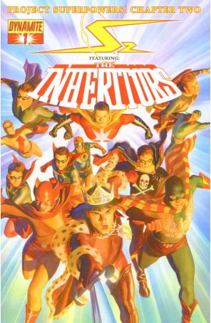 Project Superpowers: Chapter Two 1A published by Dynamite with cover art by Alex Ross