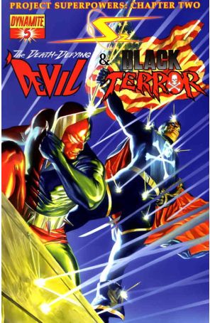 Project Superpowers: Chapter Two 5A published by Dynamite with cover art by Alex Ross