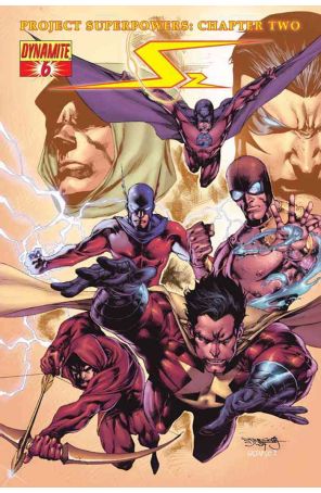 Project Superpowers: Chapter Two 6C published by Dynamite with cover art by Stephen Segovia