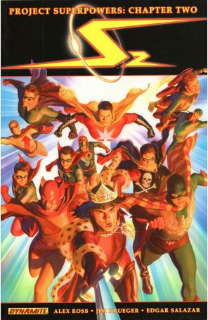 Project Superpowers: Chapter Two TPB 1 published by Dynamite with cover art by Alex Ross