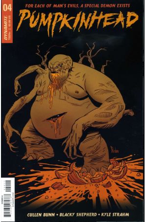 Pumpkinhead 4A published by Dynamite with cover art by Kyle Strahm