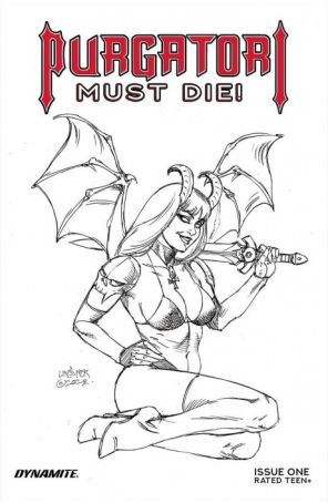 Purgatori Must Die 1H published by Dynamite with cover art by Joseph Michael Linsner