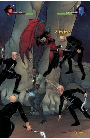 Purgatori Must Die 1K published by Dynamite with cover art by Alvaro Sarraseca