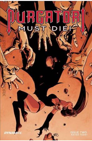 Purgatori Must Die 2C published by Dynamite with cover art by Antonio Fuso