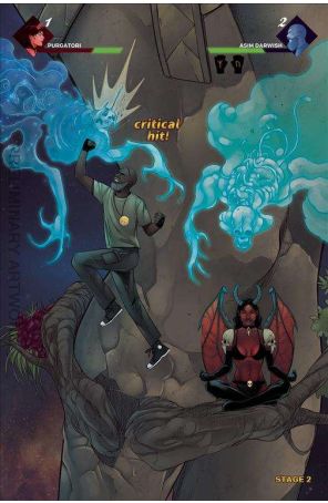 Purgatori Must Die 2G published by Dynamite with cover art by Alvaro Sarraseca