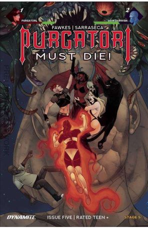 Purgatori Must Die 5D published by Dynamite with cover art by Alvaro Sarraseca