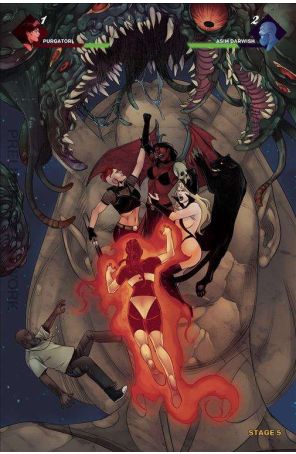 Purgatori Must Die 5G published by Dynamite with cover art by Alvaro Sarraseca