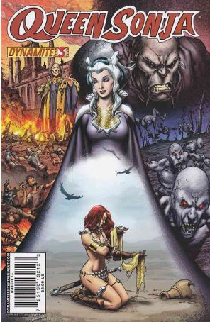 Queen Sonja 3B published by Dynamite with cover art by Mel Rubi