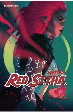 Red Sitha 1C published by Dynamite with cover art by Paulina Ganucheau
