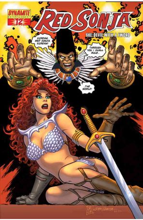Red Sonja (Dynamite) 12C published by Dynamite with cover art by John Romita Jr.