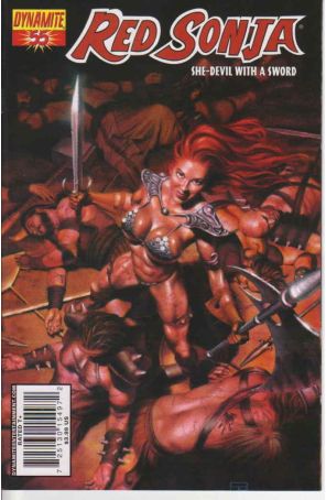 Red Sonja (Dynamite) 55A published by Dynamite with cover art by Patrick Berkenkotter