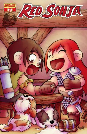 Red Sonja (Dynamite, Vol. 2) 1M published by Dynamite with cover art by Agnes Gabowski